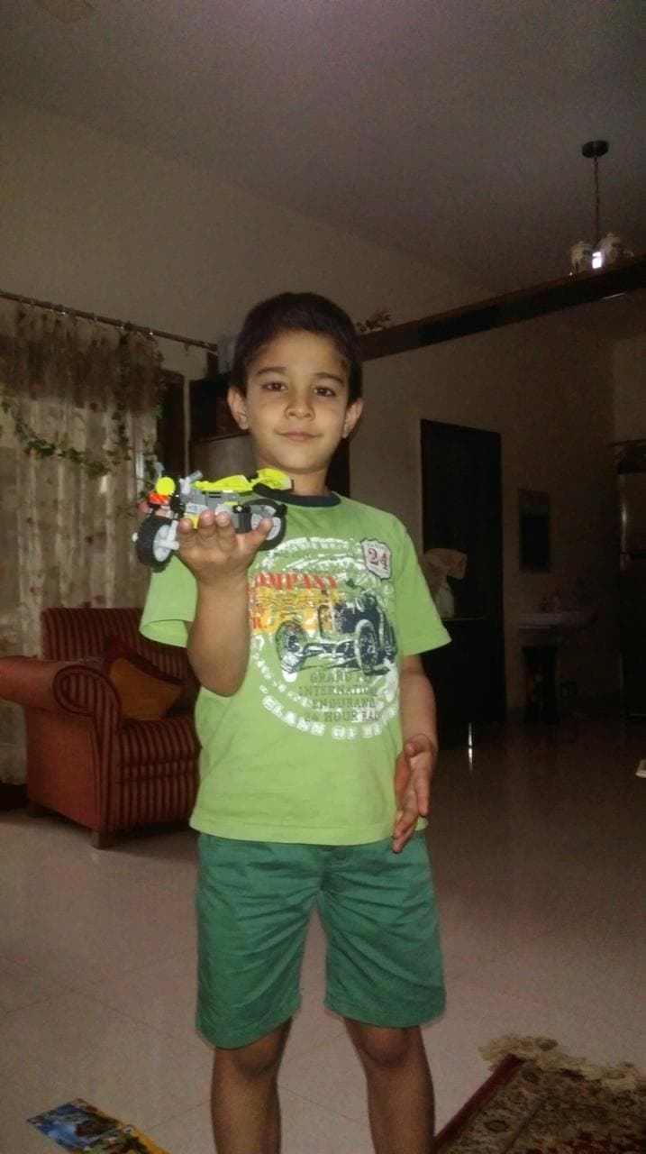 Holding a model vehicle